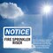 Signmission Fire Sprinkler Riser OSHA Notice Sign, Plastic, 14in W x 10in L, 2PK OS-2PACK-NS-P-1014-L-12683 - alternate 4